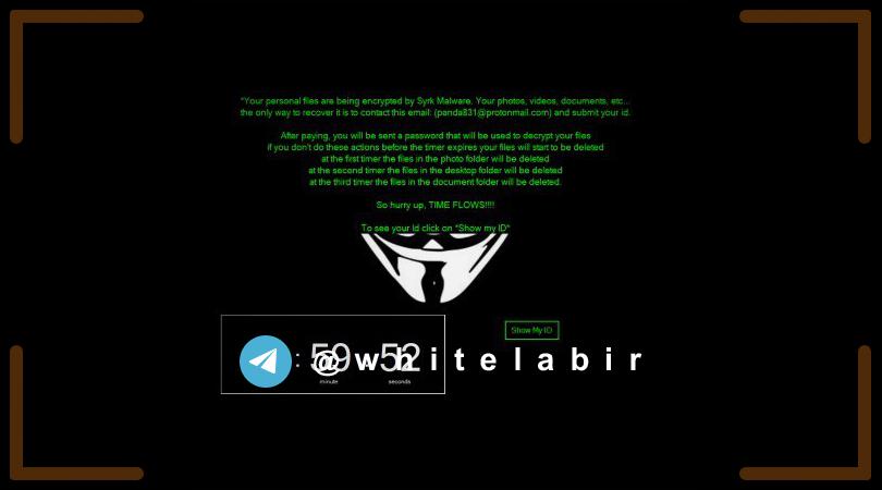 ◻️ انتشار رایگان نرم‌افزار رمزگشایی بدافزار Syrk توسط گروه Emsisoft ...