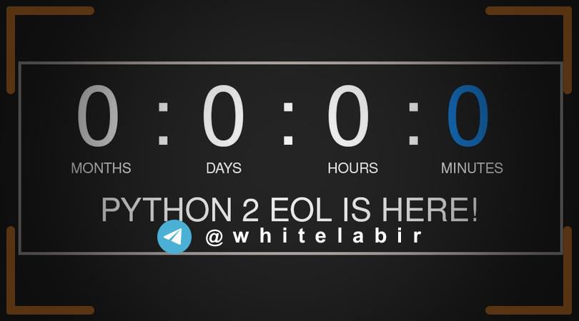 ⚠️ادامه استفاده از نسخه python 2 مخاطرات امنیتی را افزایش خواهد داد ...